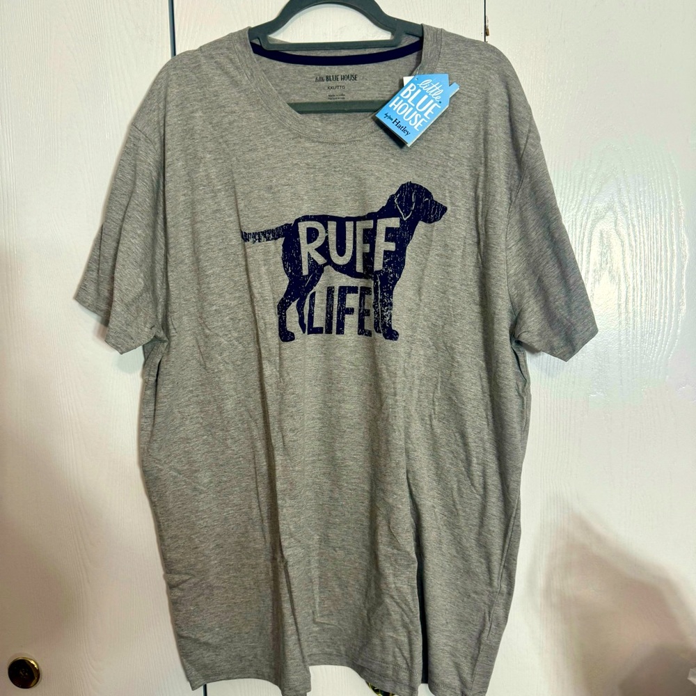 NWT. Disney Hatley Little Blue House Men's Ruff Life Sleep Tee. Size XXL.